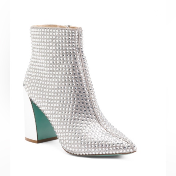 BETSEY JOHNSON Colby Bedazzled Booties